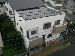 新築戸建て　足場撤去しました