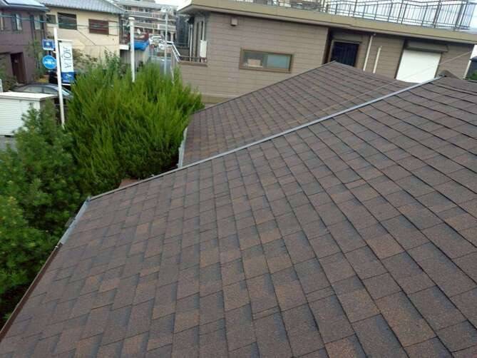 平屋の雨漏れ　屋根葺き替え<br>@福岡市城南区のリフォーム