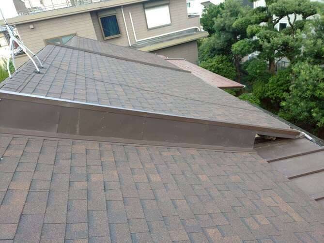平屋の雨漏れ 屋根葺き替え②<br>@福岡市城南区のリフォーム