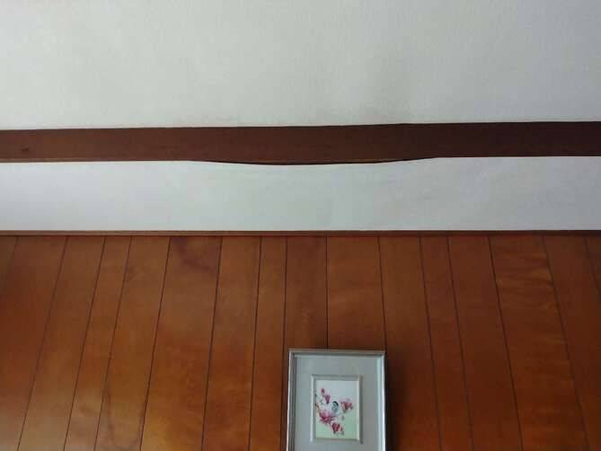 平屋の雨漏れ 屋根葺き替え-室内補修-<br>@福岡市城南区のリフォーム